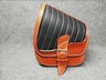 【新商品】Lucky Custom Leather製<br>サドルバッグ タイプ1 ブラウン×ブラック